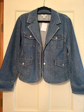 Talbots Fitted Jean Jacket - Size 18